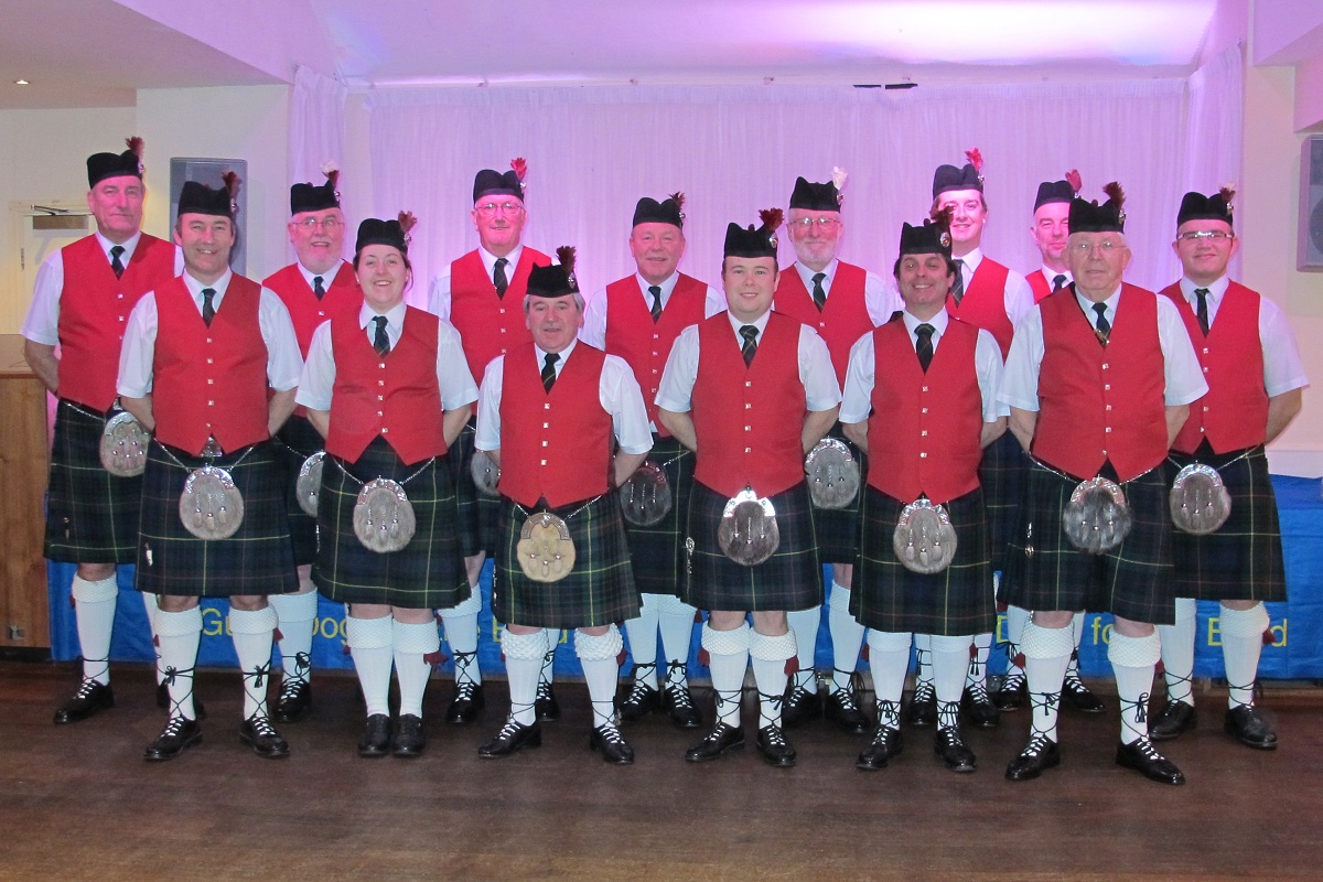 January 2012. Burns Night - Congresbury - Somerset - names show when mouse placed on head